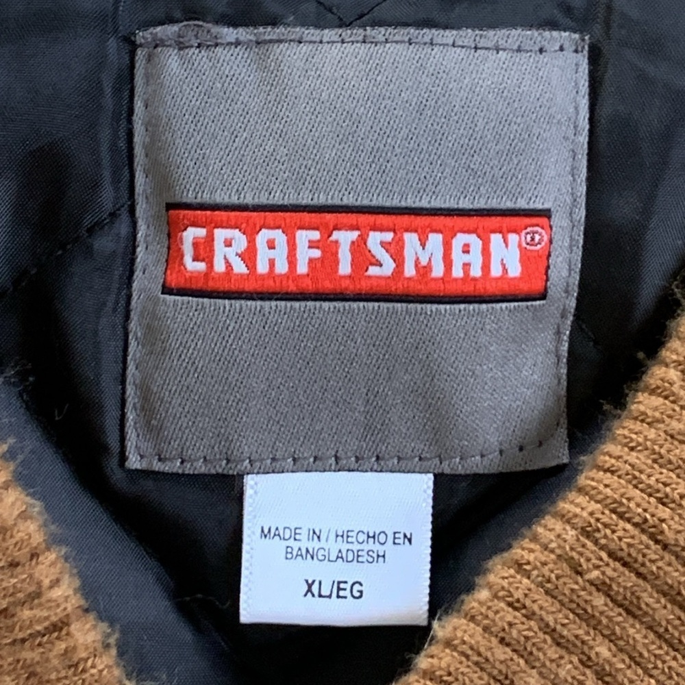 Craftsman Quilt Lined Utility Vest Men’s Size XL - Picture 4 of 6